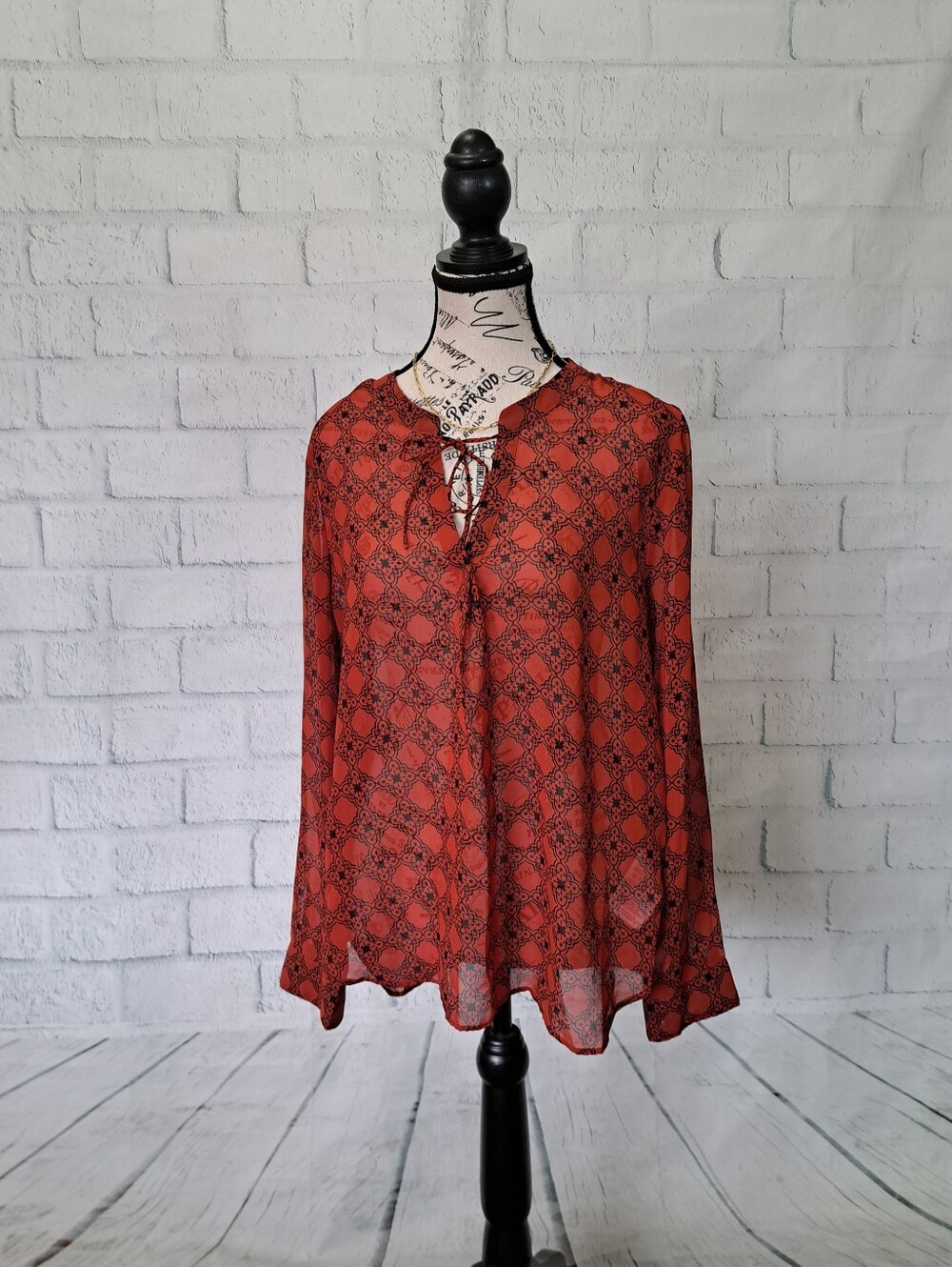 FRESH. Banana Republic Silky Autumn Blouse